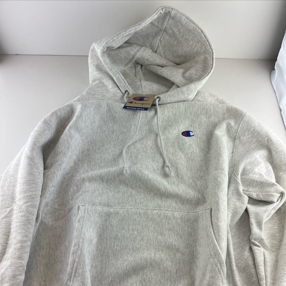 Champion Sweatshirt Mens XLarge XL Gray Pullover Hoodie Reverse Weave Lo…